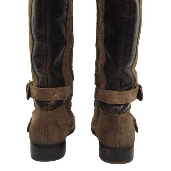 UGG Australia Cydnee Tall Riding Boots Womens 8 UK 6.5 EU 39 Brown Suede Leather - Picture 6 of 14